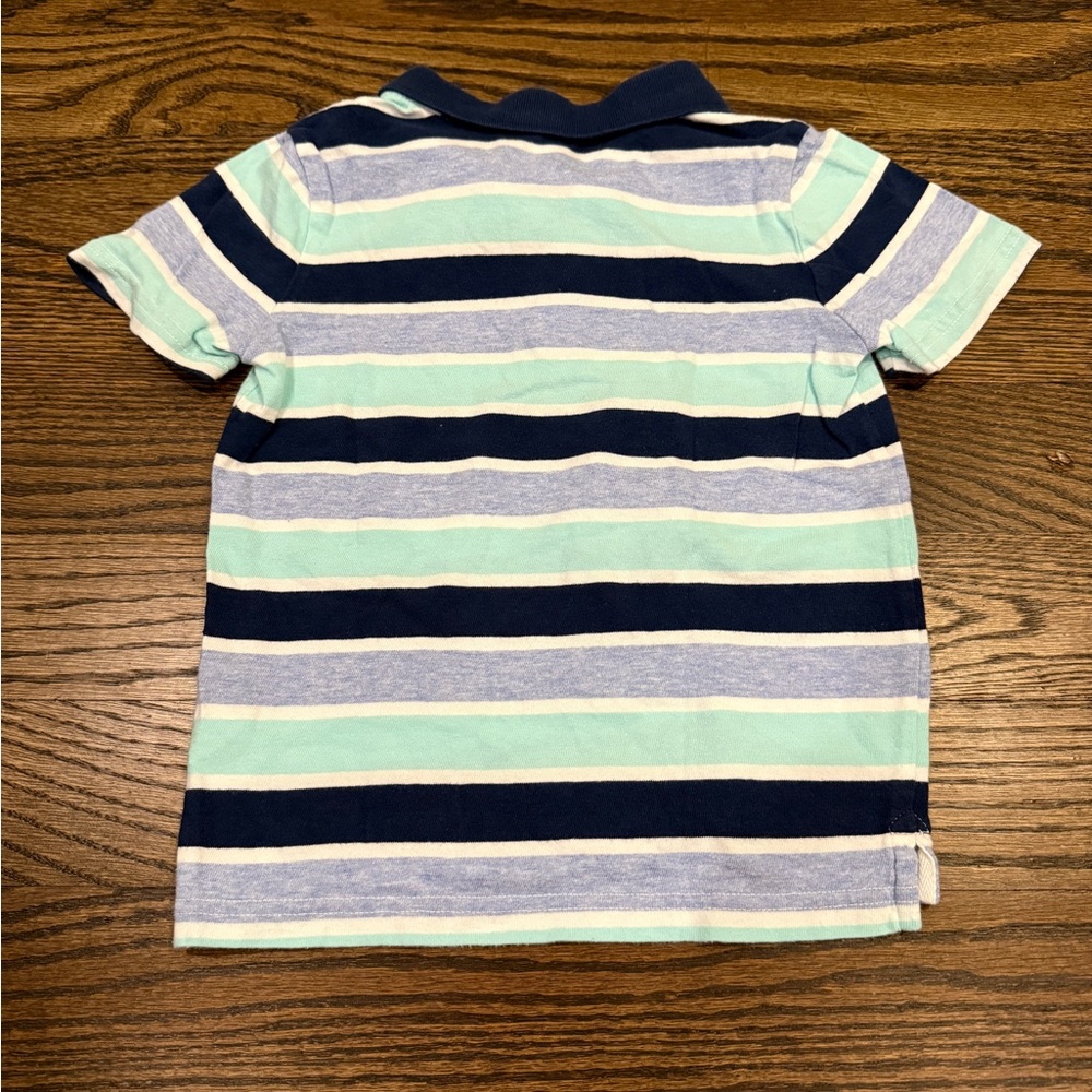 Bundle of Janie and Jack Boys Striped Polo Shirts - Size 4T - Picture 3 of 8